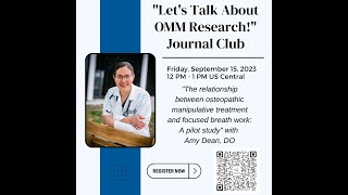 Episode #36 - Let's Talk about OMM Research! - Journal Club