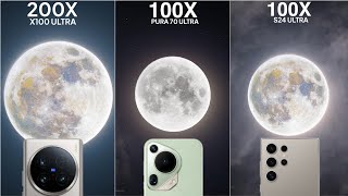 Vivo X100 Ultra vs Huawei Pura 70 Ultra vs Galaxy S24 Ultra Live Zoom Test Comparison