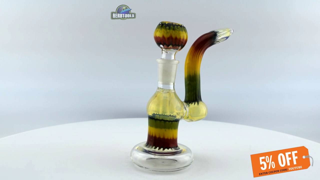 RASTA GLASS BUBBLER DIFFUSER PIPE [HD] [HERBTOOLS]