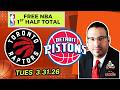 Raptors vs Pistons | NBA First Half | Raphael's NBA Betting Picks & Predictions | Tuesday 3/31/26