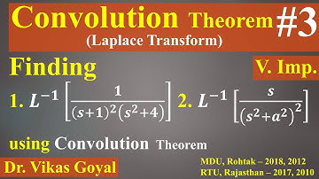 Convolution Theorem #3 (V.Imp.) | Laplace Transform | Very Important Numerical Problems
