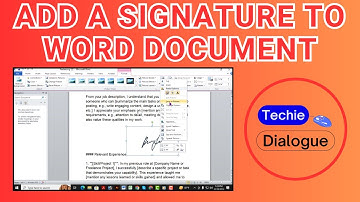 How to Add a Signature to a Word Document