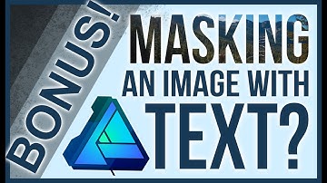 Masking An Image Using TEXT in Affinity Designer!