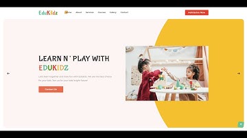 EduKidz - Preschool Elegant and Simple HTML5 Landing Page Template