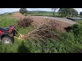 Sowing grass seed by hand and harrowing with Honda quad and a bush. &quot;OLD SCHOOL&quot;