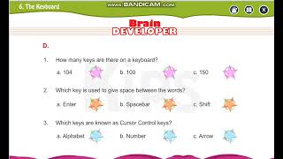 Std III Lesson 6 The Keyboard Question and Answers #keyboard