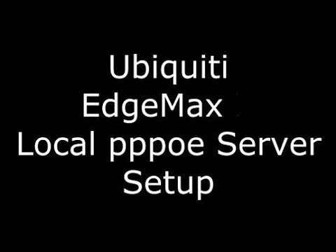 Ubiquiti EdgeMax EdgeRouter X pppoe local network server setup