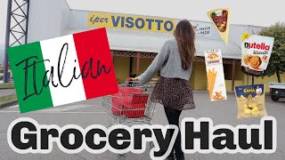 ITALIAN GROCERY HAUL // AVIANO AIR BASE ITALY // VISOTTO