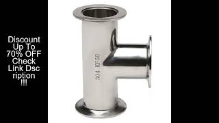 KF10 KF16 KF25 KF40 KF50 Vacuum Clamp Tee 3 Ways Adapter SUS304 Stainless Sanitary Pipe Fitting Beer