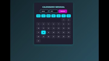 🗓️ Aprende a programar un calendario dinámico con JavaScript (proyecto completo)