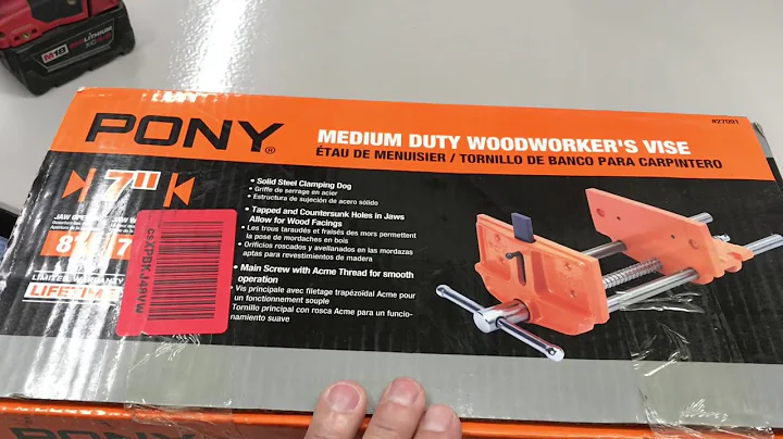 Pony, Medium Duty Woodworker’s Vise / Review And Installation On The New Workbench!