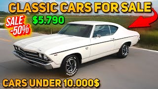 20 Perfect Classic Cars Under $10,000 Available on Craigslist Marketplace! Big Sale!!