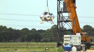 Morpheus Lander - Hot Fire Tether Testing | NASA Space Science Video