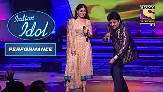 Download Mp3 Udit ज और Sunidhi न अपन आव ज़ म स न य Dil Dance Maare Indian Idol Anu Malik Performance
