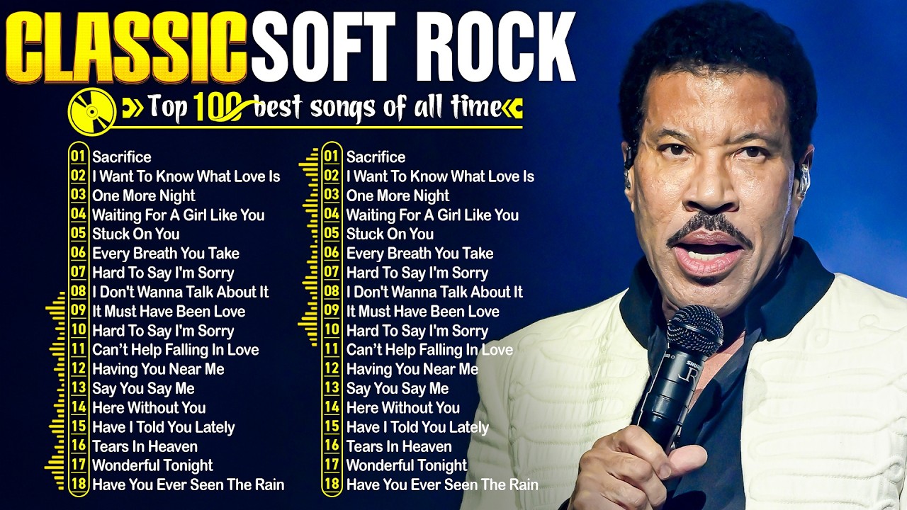 Soft Rock Songs 70s 80s 90s Full Album 🎁 Lionel Richie, Elton John, Eric Clapton, Bee Gees, Lobo