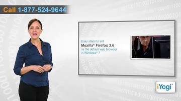 How to set Mozilla® Firefox 3.6 as the default web browser in Windows® 7