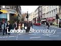 Central London Walk - Georgian Bloomsbury Walking Tour in 4K HDR
