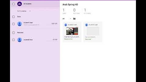 student shares to google classroom