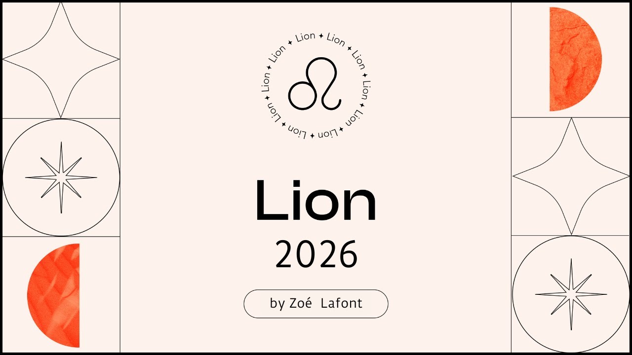 Horoscope Lion ♌️ 2026 by Zoé Lafont, astrologue ✨