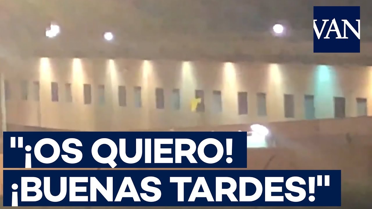 "¡Buenas tardes! Os quiero", Junqueras responde desde dentro de la cárcel