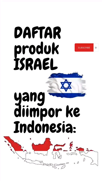Daftar Produk Israel Yang Diimpor Indonesia Dan Wajib Kita Boikot #produk #palestina #viral #boikot