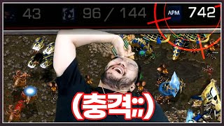 홍구 : 이건 프로게이머들도 불가능한데 ... APM이 700? 얘 정체가 뭐지??