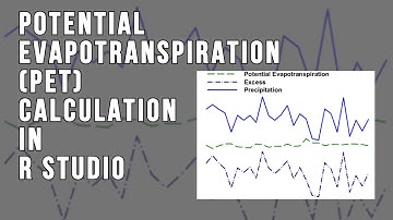 Potential EvapoTranspiration (PET) calculation in R studio using 3 different  methods