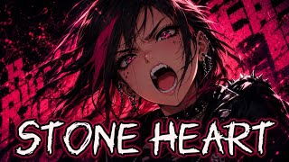 Stone Heart - Nightcore (Lyrics) | Dark Pop Rock AI Song