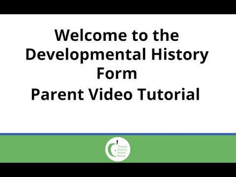 PowerSchool Development History Form - Parent Video Tutorial - PowerSchool Development History Form - Parent Video Tutorial
