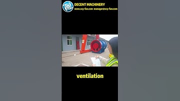 Compact Mining Fan for Tunnel Ventilation