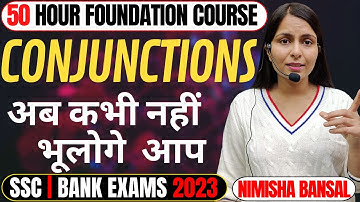 Conjunctions | English Grammar for SSC CGL,CPO,CHSL,CDS | SBI/IBPS PO/Clerk |CET |Nimisha Bansal