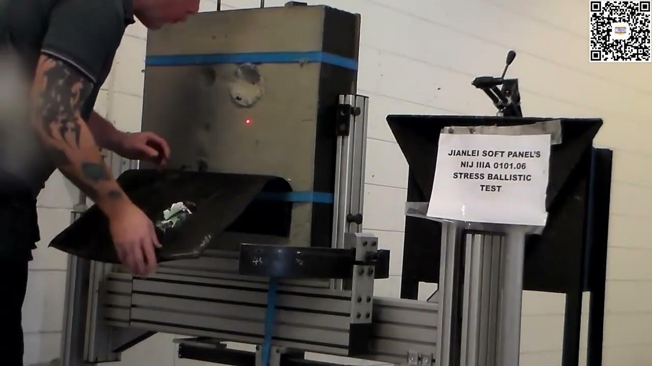 NIJ IIIA 0101.06 29 Layers Aramid Soft Panel Test By BMT