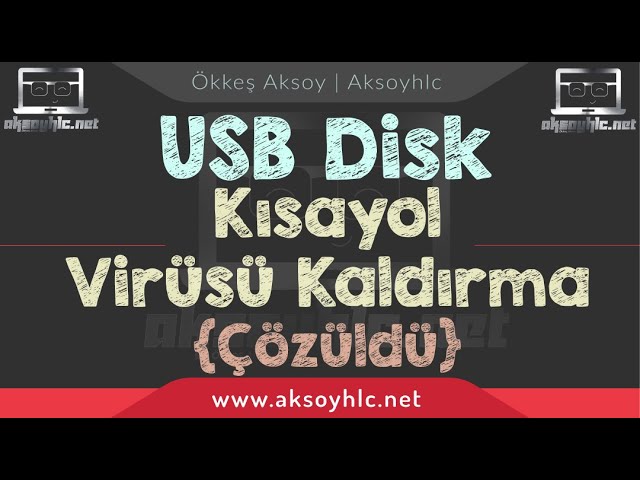 Flash disk kısayol virüsü kaldırma [Çözüldü] - YouTube