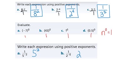 Lesson 6 Day 2 (Properties of Integer Exponents)