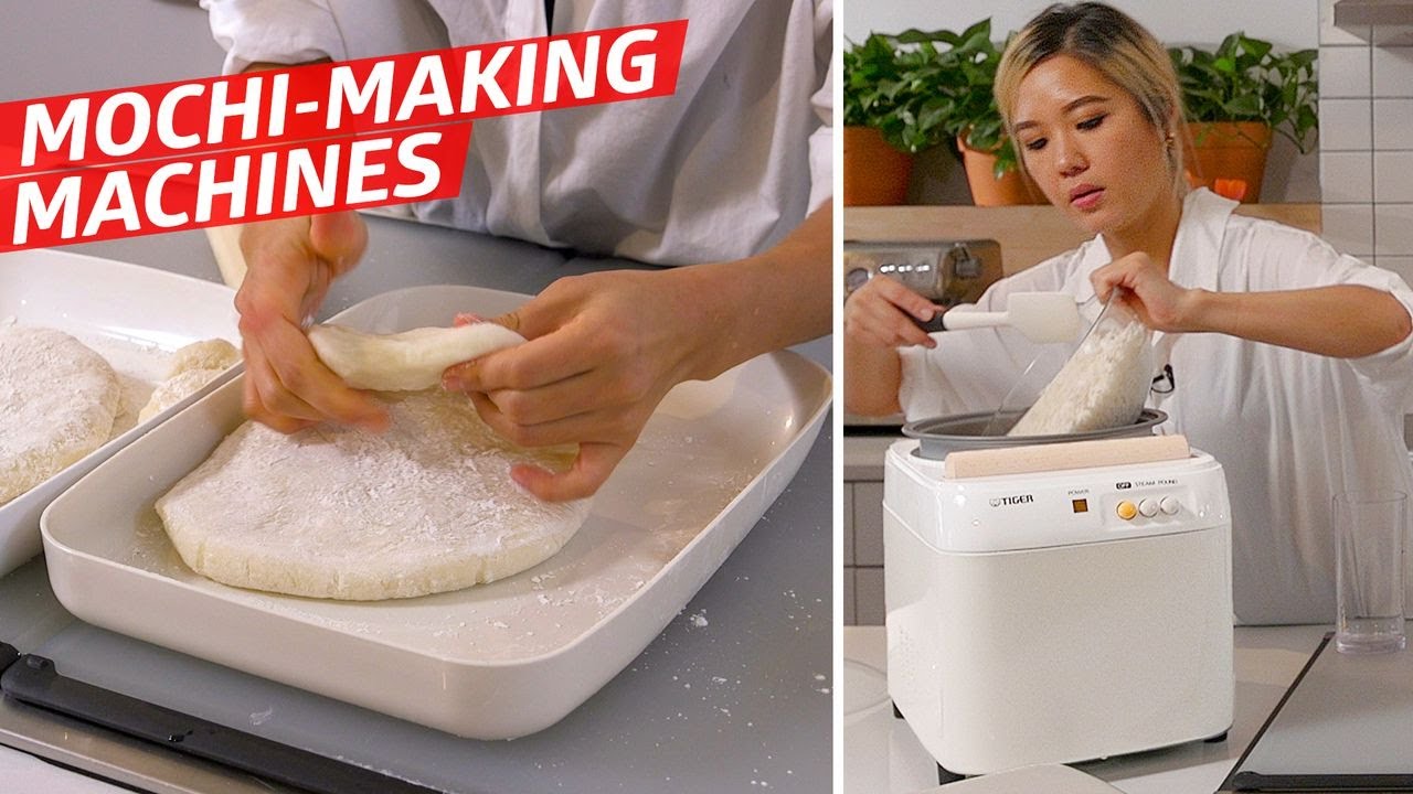 Homemade Mochi -- 2 Ways Using a Mochi Maker 