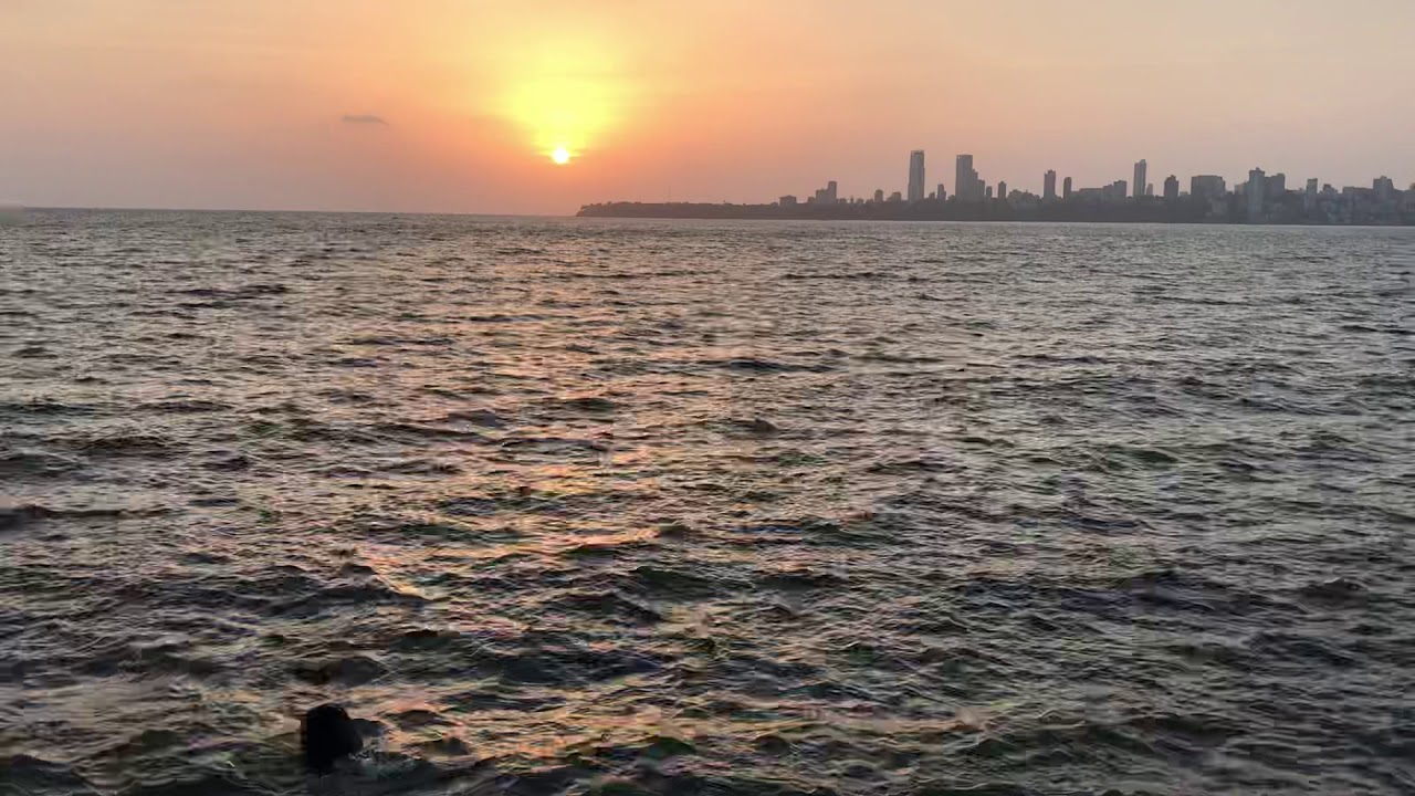 Sunset at Marine Drive Mumbai YouTube