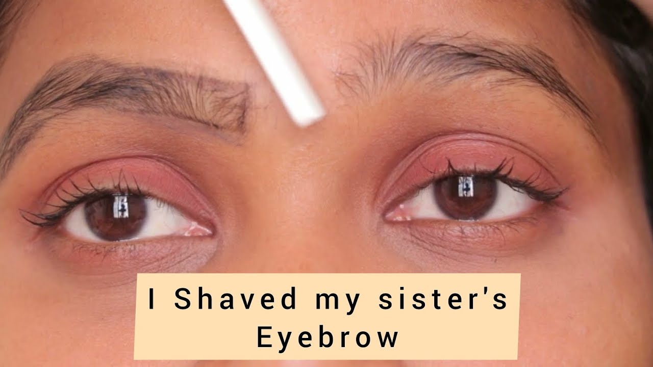 How to shape your eyebrows with a razor beginners