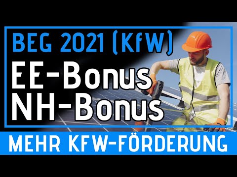 EE-Klasse und NH-Klasse - Der BEG Bonus (KfW und BAFA Förderung)