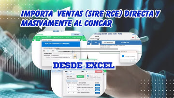 CARGA MASIVA DE VENTAS DEL SIRE RVIE AL CONCAR