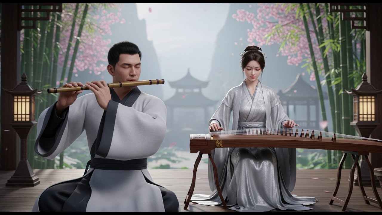 Zen Bamboo Forest with Flute and Guzheng for Deep Relaxation and ...