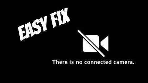 FIX "There Is No Connected Camera" WITHOUT USING TERMINAL!!! | masterbrendan