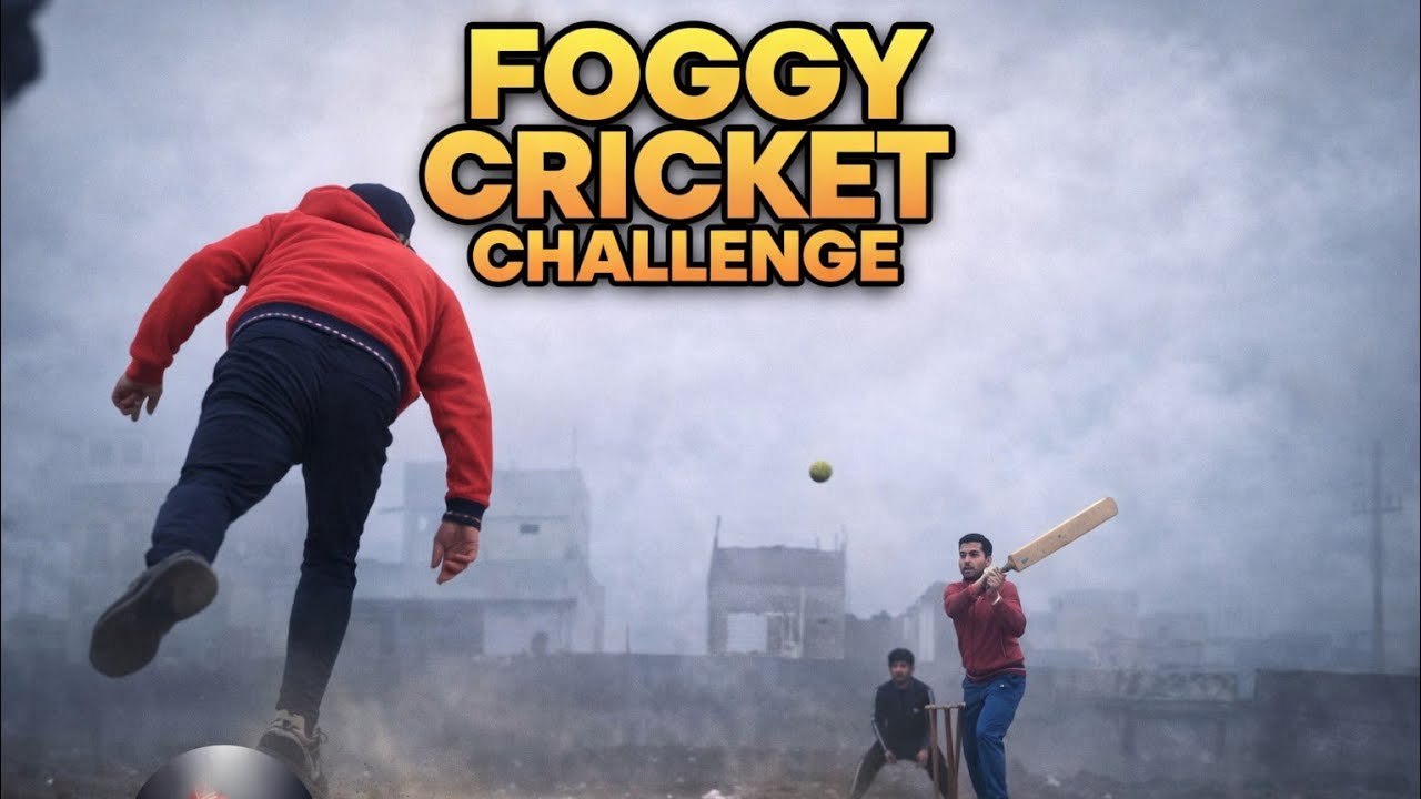 Foggy Cricket Challenge | Tennis Cricket in Heavy Fog 😱 | Crick’s Lights 