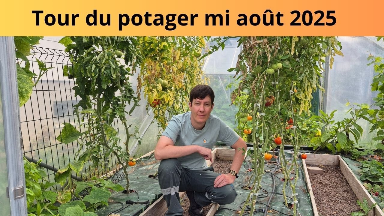 Tour du potager mi août 2025