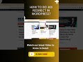 How To Do a 301 Redirect in WordPress (Step-by-Step Tutorial) #searchengineoptimization #seo #seotip