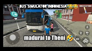 madurai,usulampatti,Theni bus travel /bus simulator Indonesia/in tamil screenshot 5