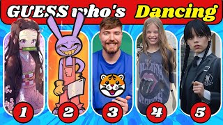 🔥Who Is DANCING 🎵 | King Ferran, Salish Matter, Ronaldo, mrBeast, Wednesday