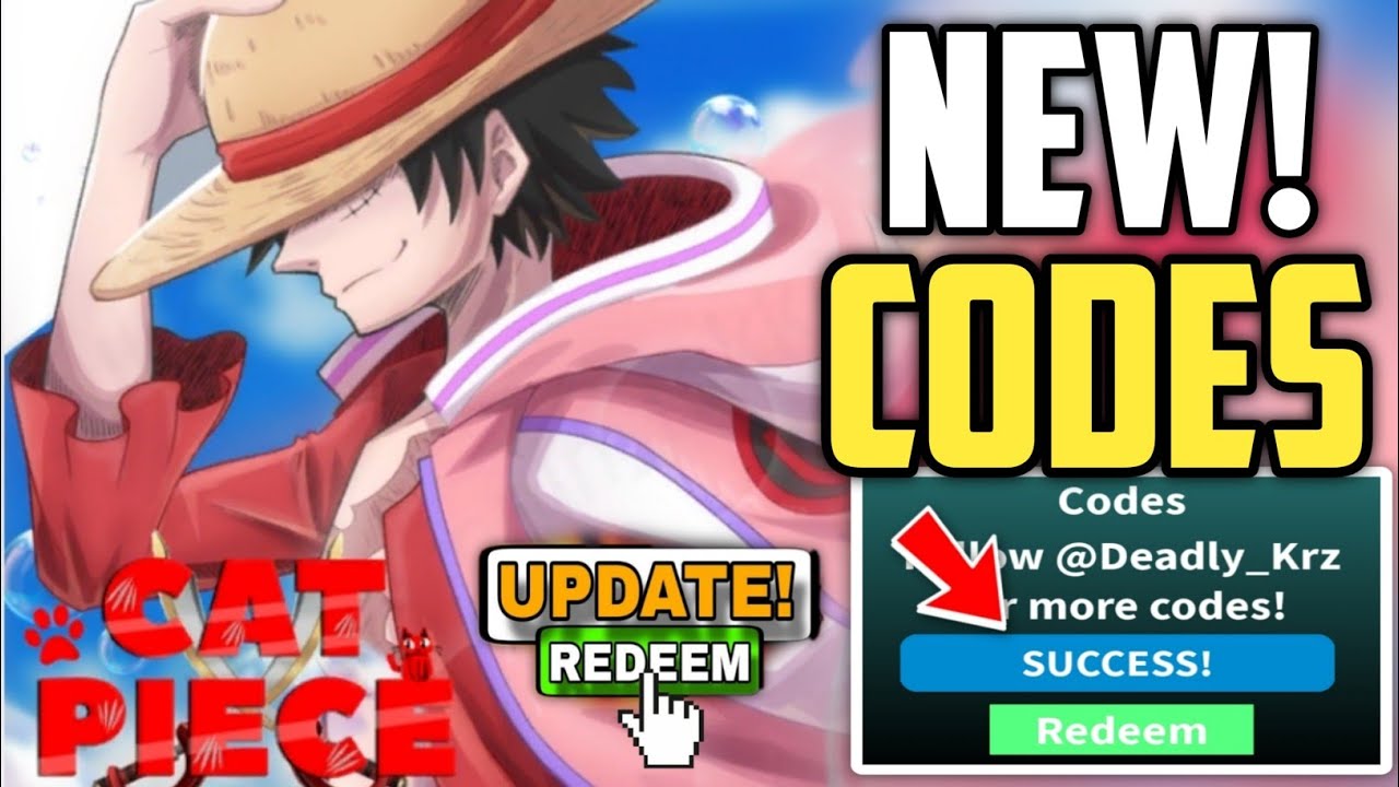 *NEW* ALL WORKING CODES FOR CAT PIECE JANUARY 2024 !! ROBLOX CAT PIECE ...