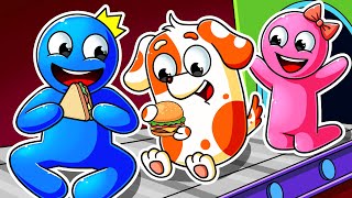 RAINBOW FRIENDS: BLUE Don't Eat Too Much | Cartoon Animation