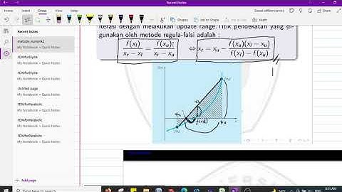 Metode Numerik: Mencari Akar Pers. Nonlinier Metode Regula Falsi/Metode Posisi Palsu