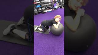 Stability Ball Backlat Stretch